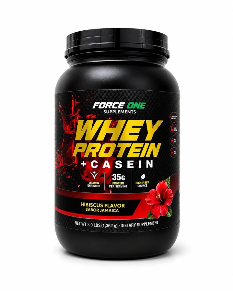 Whey Protein + Casein Flavor Hibiscus