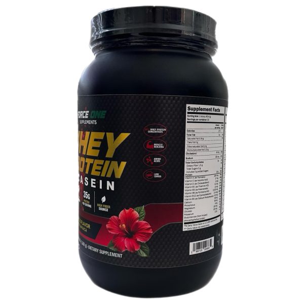 Whey Protein + Casein Hibiscus Flavor for Muscle Recovery and Refreshing Taste - USA