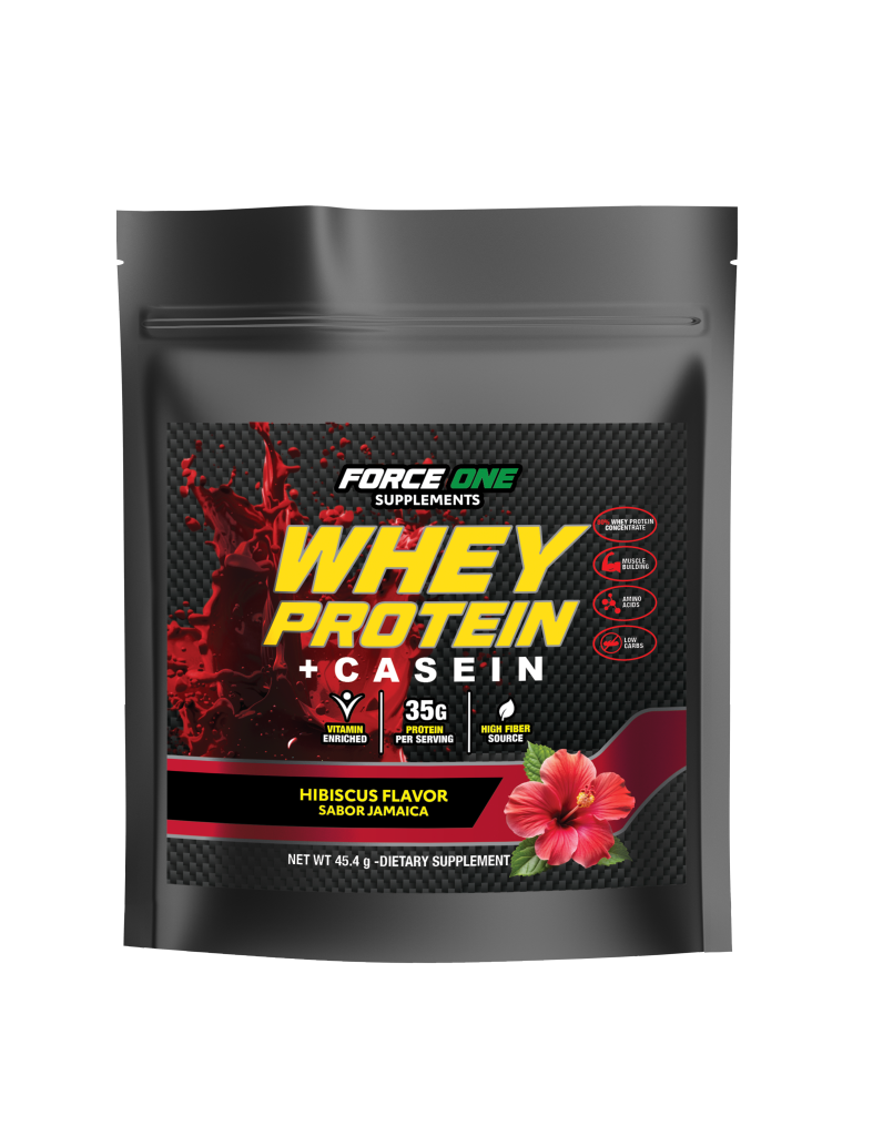 Hibiscus Casein Protein Powder in Scoop for Unique Flavor and Post-Workout Nutrition US